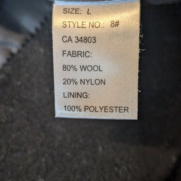 Black Sakura winter jacket, size Large - Picture 6 of 7